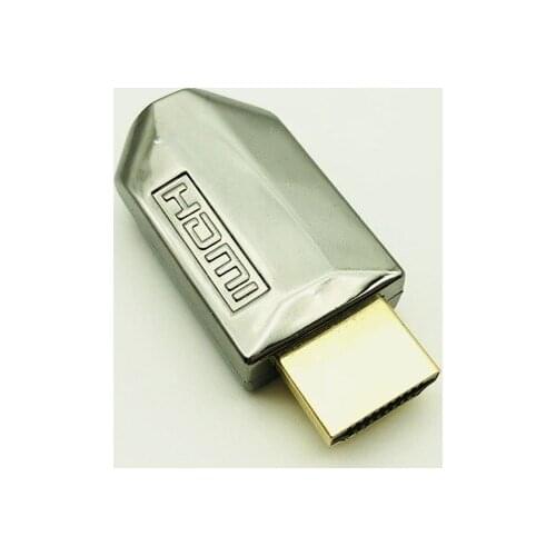 Silver VGA Virtual Display Emulator Adapter HDMI Dummy Plug Headless Lock Plate 1920x1080 4K LED For Video Card Mining BTC Miner