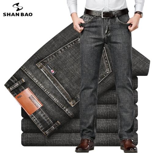 SHAN BAO Men's Classic Jeans