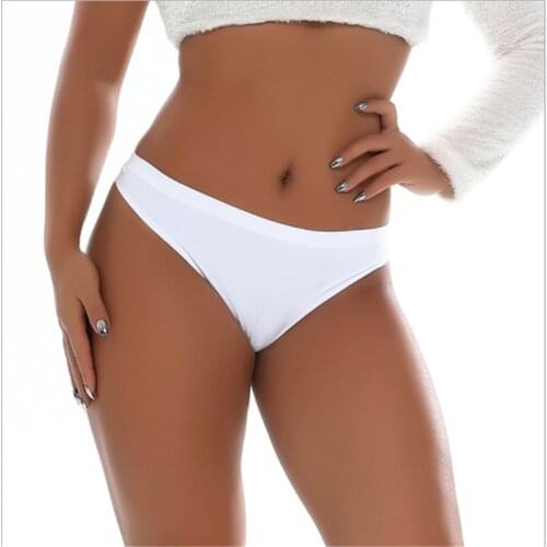 Womens Sexy G-String Thongs MiNi Cotton Briefs Knickers Underwear Cotton Low-Rise Black White Khaki sexy Panties