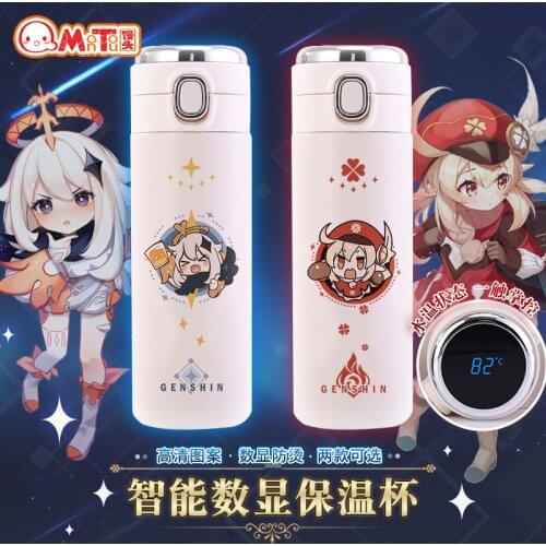 20cm Genshin Impact Figure Cosplay vacuum water cup Model Anime Game Character Toys Collection Birthday Christmas Gift