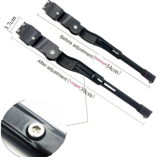 Bike Kickstand Adjustable MTB Road Bicycle Side Kickstand Parking Stand Support Foot Brace Cycling Parts Bicycle Accessories