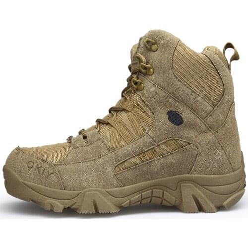 High top Tactical Boots Men Breathable Waterproof Military Desert shoes Outdoor Army Camping Climbing Hunting Hiking sports shoe