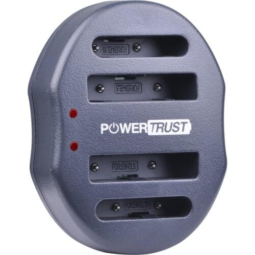 PowerTrust EN-EL19 EN EL19 EL19 USB Dual Battery Charger for Nikon Coolpix S100 S2500 S2600 S3100 S6400 S4100 S4150 S3300 S4300