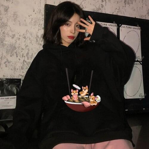 Women graphic hoodie harajuku Cartoons clothes kawaii autumn long sleeve Hooded Pullovers Tops Oversized Sweatshirts for female