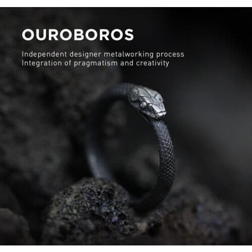 2021 Italian Designer Originality Implied Meaning Rings Retro Style Snake Open Ring for Man Woman Temperament Jewelry Wholesale