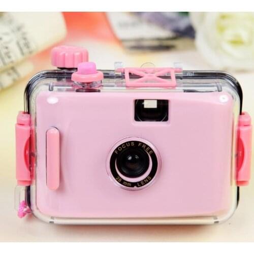 2021 Newest Childrens Waterproof Camera Retro Reusable 135(35mm) Film Camera Photo Underwater Camera Kids Educational Toy