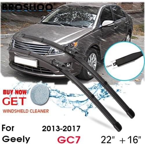 Car Wiper Blade Front Window Windscreen Windshield Wipers Blades Pinch Tab Auto Accessories For Geely GC7 22"+16" 2013-2017