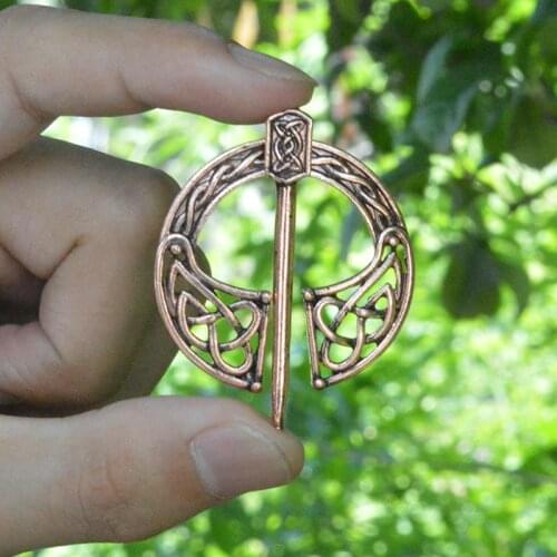 Penannular Brooch Bronze Pendant Cloak Historical Medieval Viking Jewelry Brooches for men women Gifts Norse