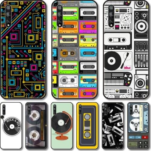 Tapes old vedio Phone Case For Huawei Y 5 6 7 8 9 A P S Pro 2020 2019 Black Shell Cover