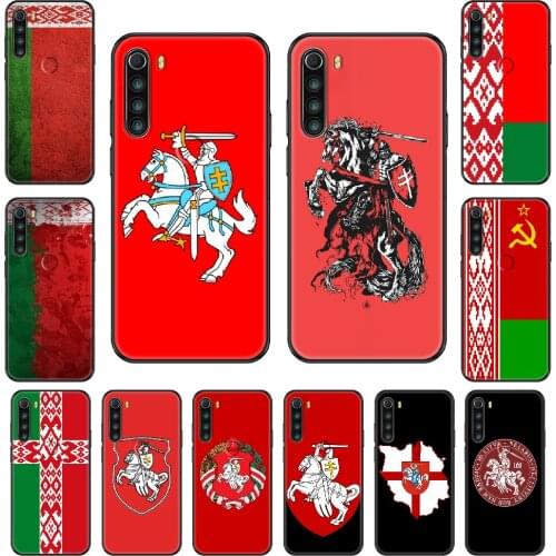 Republic of Belarus National flag Phone case For Xiaomi Redmi Note S2 4 5 6 7 8 A S X Plus Pro black soft funda luxury Etui