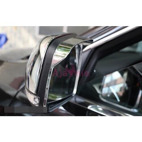For Jeep Grand Cherokee 2014 2015 2016 2017 2018 Car Styling Chrome Side Mirror Rain Sheild Rear View Cover Panel Accessories