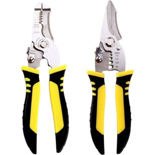 Multifunctional Wire Stripper Pliers Cable Cutter Crimping Stripping Hand Tool