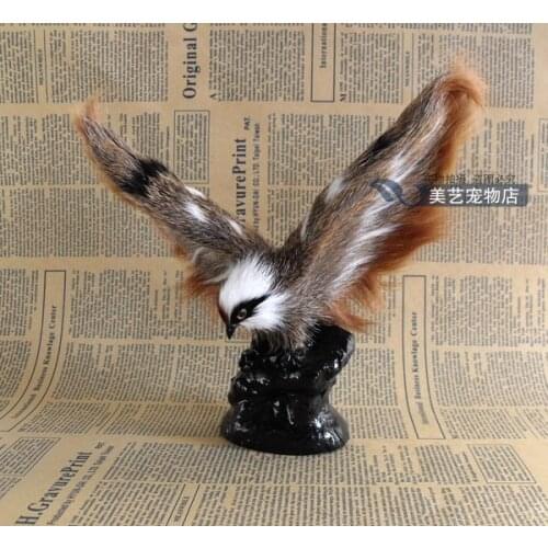 Simulation eagle 20x7x19cm toy model polyethylene&furs eagle model home decoration props ,model gift d105