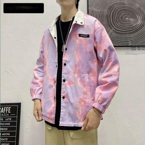 Mens Camo Bomber Jackets Coats 2021 Autumn Mens Japanese-style Streetwear Fake Windbreaker Male Reversed Korean Fashion Coats