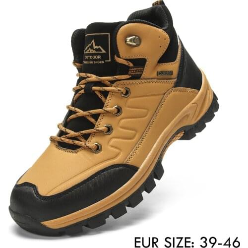 Mens Hiking Shoes Waterproof Breathable Lightweight Trekking Backpacking Mountaineering Outdoor Mid Low Top Winter Snow Boots