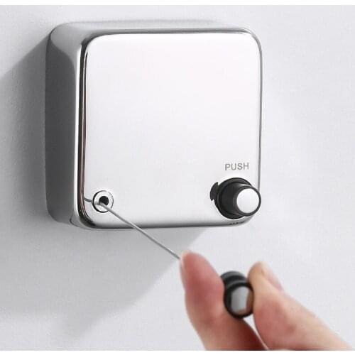 304 stainless steel invisible clothesline punch-free household indoor balcony retractable drying rack cool clothes artifact