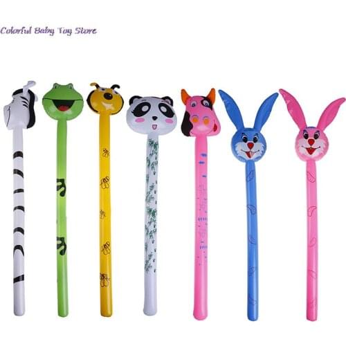 New Cartoon Inflatabel Animal 1PC Long Inflatable Hammer No Wounding Stick Baby Children Toys