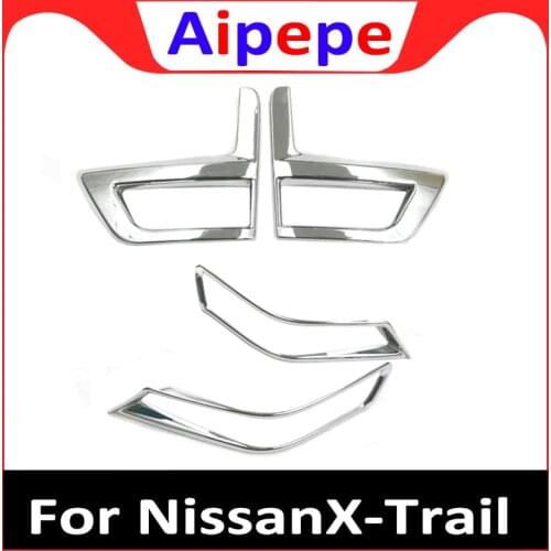 Front Rear Fog Light Lamp Cover Chrome Bumper Reflector Accessories For Nissan Rogue X-Trail T32 Facelift XTrail 2017 2018 2019