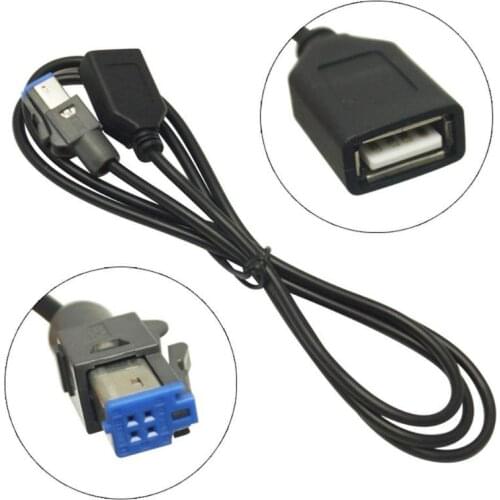 VODOOL USB Female to AUX-In 4Pin Car Connector Audio Cable Adapter For Subaru Forester XV MP3 USB Disk Flash Drive Audio Cable