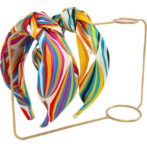 Print Flower Knot Hairbands For Women Korea Headband For Girls Hair Accessories Hair Band Floar Crown Headbands Head Wrap