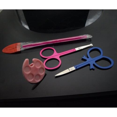1pcs Professional Nail Scissor Manicure For Nails Eyebrow Nose Eyelash Cuticle Scissors Curved Makeup Tools