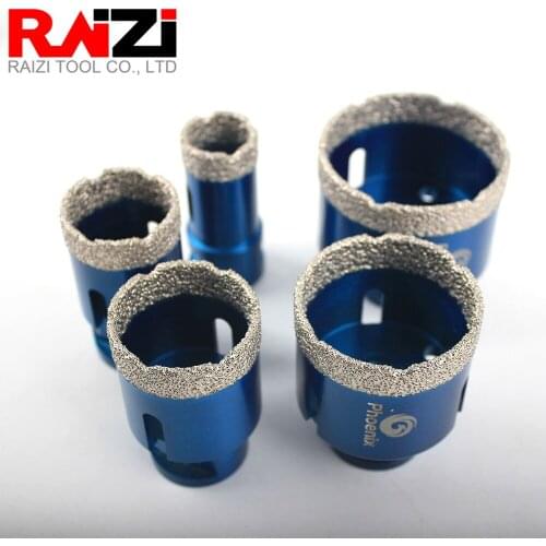 Raizi 5 pcs M14 Diamond Core Drill Bit Kit with Aluminum Case 25/35/43/50/60mm for Tile Porcelain Granite Stone Hole Saw Tools