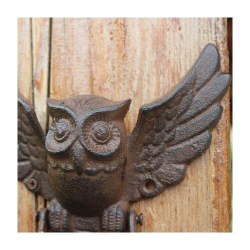 European Vintage Flying Owl Design Home Door Cast Iron Handle