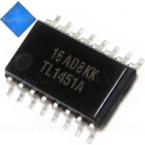 10pcs/lot TL1451A TL1451AC TL1451 SOP16 double width modulation control circuit new original 5.2MM 3.9MM In Stock