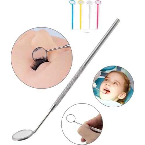 Dental Mouth Mirror Multifunction Checking Eyelash Extension Stainless Steel Teeth Whitening Clean Oral Eyelash Supplies Tools