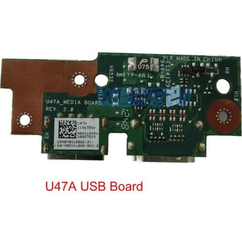 U47A Media Board io Board For ASUS Q400A U47VC U47A USB Interface Adapter Board Rev 2.0 69N0M8G10B02 100% Tested