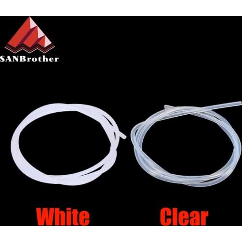 ID 2mm 3mm OD 4mm 1M PTFE Tube Clear PiPe to J-head hotend Bowden Extruder Throat For filament 1.75/3.0mm