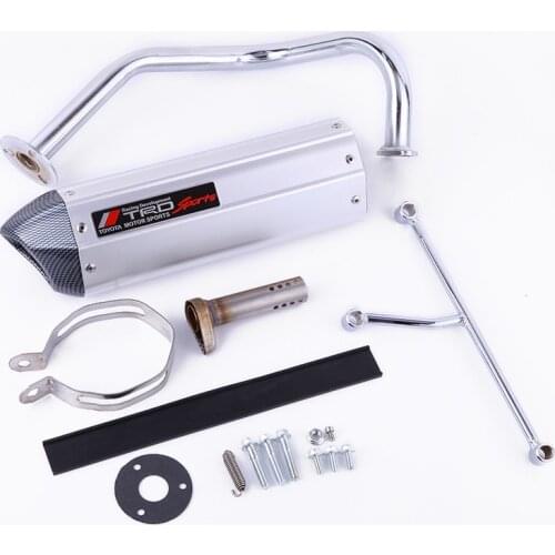 Motorcycle exhaust KYMCO SYM GY6 scooter Exhaust QMB139 139QMA 50cc Scooter GY6 Exhaust GY6 50 60 80 cc Scooter Exhaust