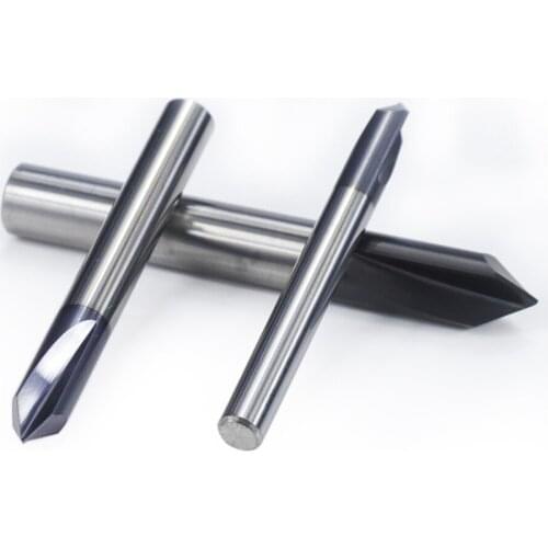 1pc bevel cutter bevel cutter carbide end mill 90 degree bevel 2-12mm 2 flute