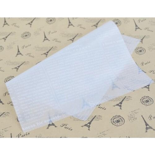 100pcs 22x25cm non-stick baking parchment grease-proof oil paper kitchen BBQ Barbecue Grilled baked favors baking wax paper