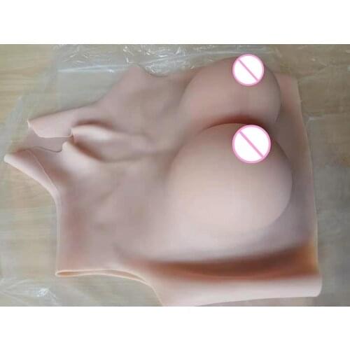 2G Upgrade BCD High Collar Neck Fake Artificial Boob Realistic Silicone Breast Forms Crossdresser Shemale Transgender Drag Queen
