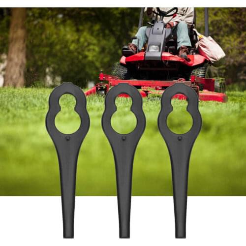 50Pcs 7.5X2cm Grass Trimmer Plastic Blades Lawn Mower Parts For BOSCH ALM 28 30 Grass Cutter Blade