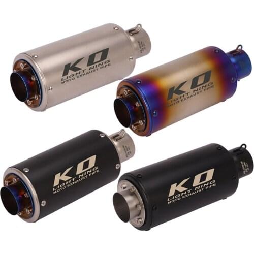 51mm Motorcycle Exhaust Pipe Muffler Tube Modify Exhaust Escape Tips Short 260MM ATV Dirt Pit Bike