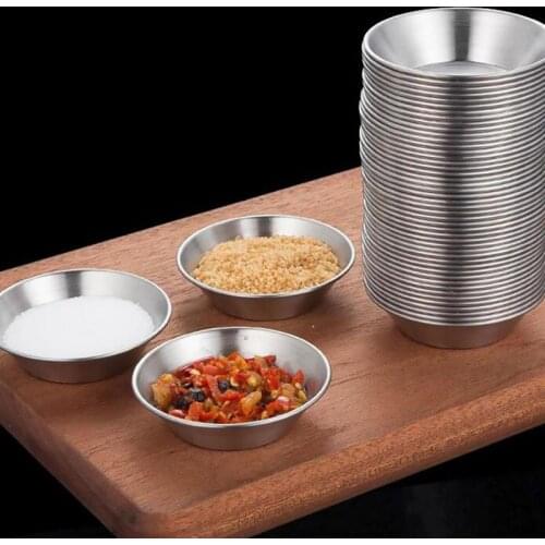 6pcs Stainless Steel Egg Tart Mold Nonstick Circular Smooth Muffin Pudding Cupcake Baking Cup Tartlets Baking Mold Pastry Tools