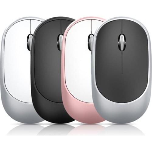 Wireless Dual Mode Bluetooth 2.4Ghz Mouse 1600 DPI Ultra-thin Ergonomic Portable Optical Mice For PC