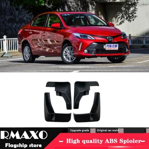 For Toyota VIOS 2017-2018 Mudflaps Splash Guards Front With the color and rear Mud Flap Mudguards Fender Modified special