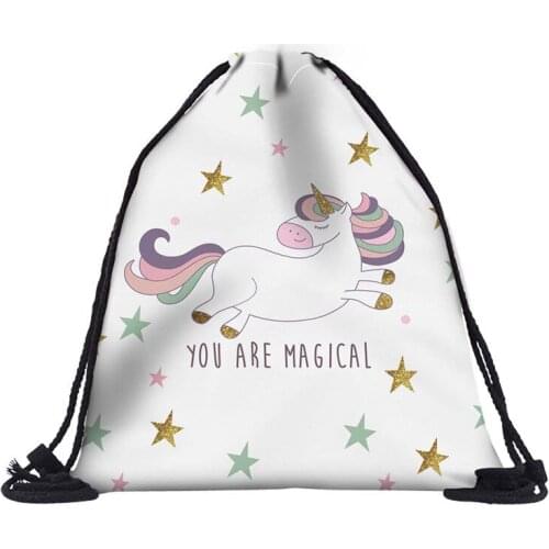 BU Brand Portable Drawstring bags Girls Shoes Bags Women Polyester Travel Pouch Storage Clothes handbag High Quality Makeup bag