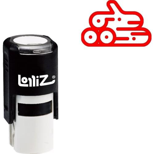 LolliZ Wood Self-Inking Rubber Stamp - Modern Symbol Series