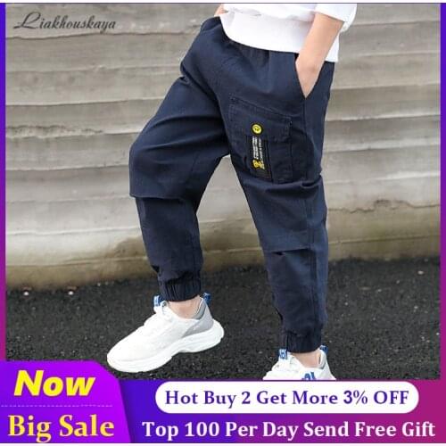 High Quality 2020 New Kids Pants Boys Track Pants Children Trousers Casual Pants Boy Jeans Hot Sales For Spring Autumn Wear