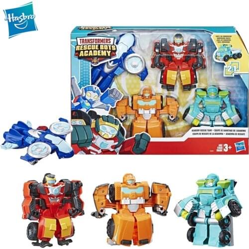 Playskool Heroes Transformers Rescue Bots Academy Rescue Team Action Figure 4 Collectible 4.5-inch Convertible Humanoid E5099
