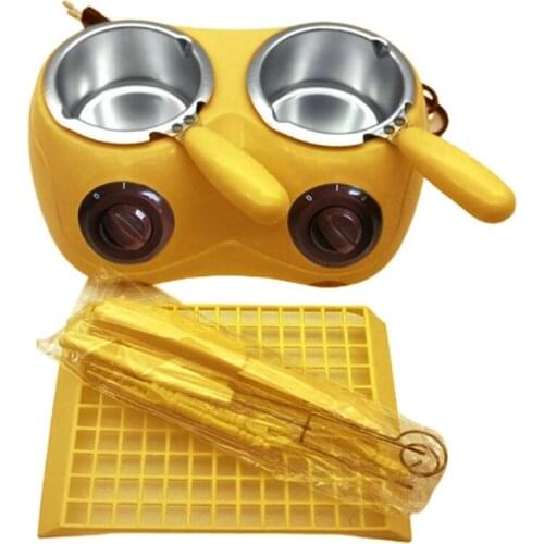 Electric Chocolate Melter Durable Aluminum Liner Plastic Hot Chocolate Melting Pot Electric Fondue Melter Machine Tool