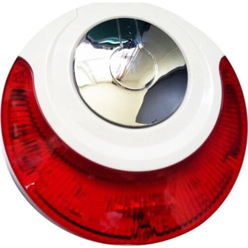 Focus MD-214R Wireless 433mhz/868mhz Indoor Internal Alarm Strobe Flash Siren 110db Red