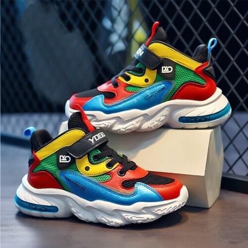 New Autumn Casual Shoes For Kids Old Dad Sneakers Child Toddlers Boys Shoes Breathable Mesh Sport Sneakers Non-Slip Soft Trainer