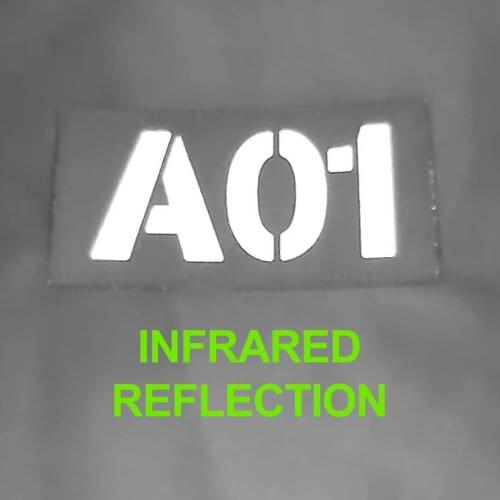 Laser Cutting IR IFF Infrared Reflection Patch Radio Call Sign Custom Name Tapes Gray Letters Morale Tactics Military Airsoft