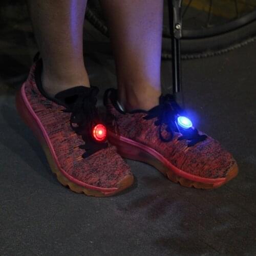 Mini Flashing LED Shoes Clip Lights Night Walking Running Jogging Safety Warning Light Lamp