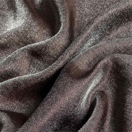 NEW130 Autumn/Spring Coffee Coloured Glaze Luxury Micro-pleated Silk Sateen Flax Fashion Cotton Linen Fabric Curtain Clothes